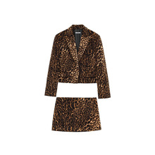 ZADATA女装2024年冬季翻领短西装外套1255757天鹅绒迷你裙4764502