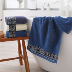 全純棉32股斷檔提花毛巾加厚吸水洗臉毛巾居家日用禮品活動促銷品