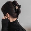 Mountain tea, black demi-season advanced hairgrip, big crab pin, shark, high-quality style, wholesale