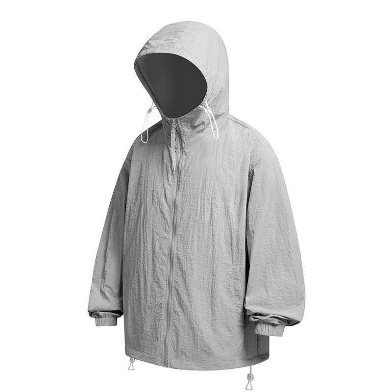 Verano fino al aire libre frío anti-ultravioleta UPF50 ropa de protección solar de pesca suelta ropa de protección solar chaqueta de hombre personalizada image 11