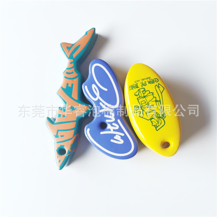 Polyurethane Pu Foam Rubber Sponge Buoy Foam Floating Keychain Luminous Keychain Water Play Toy