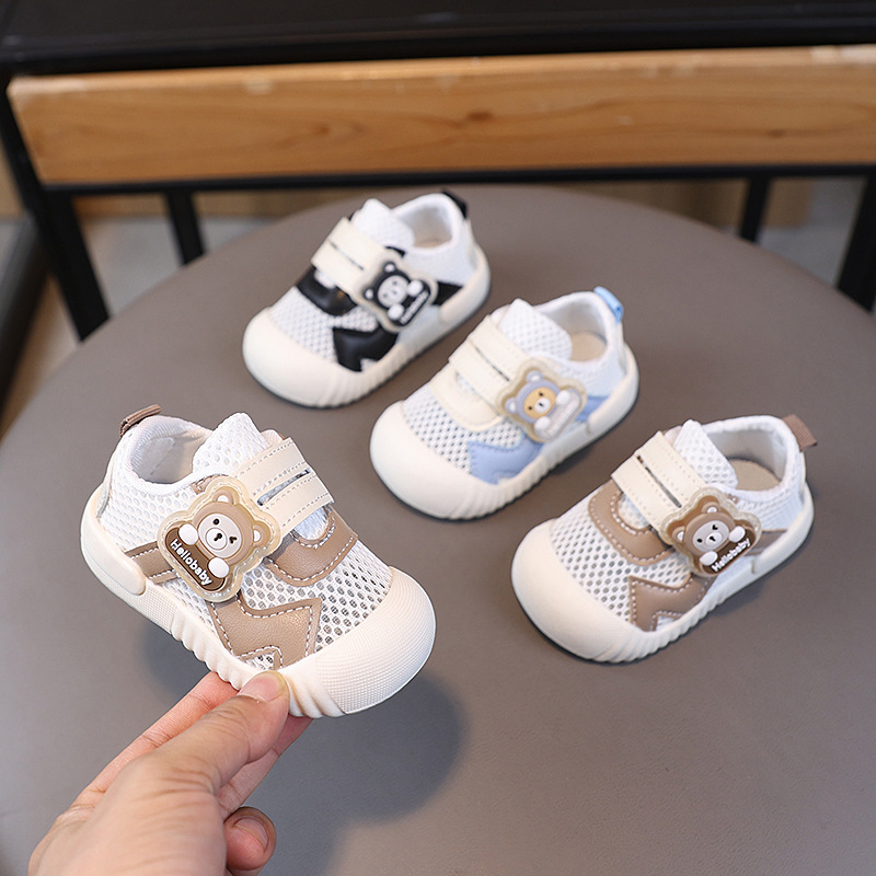 Infant Toddler Shoes 2025 Spring and Summer Breathable Mesh Shoes Men's and Women's Baby Shoes Cartoon Non-slip Soft Bottom Men's Children's Single Shoes