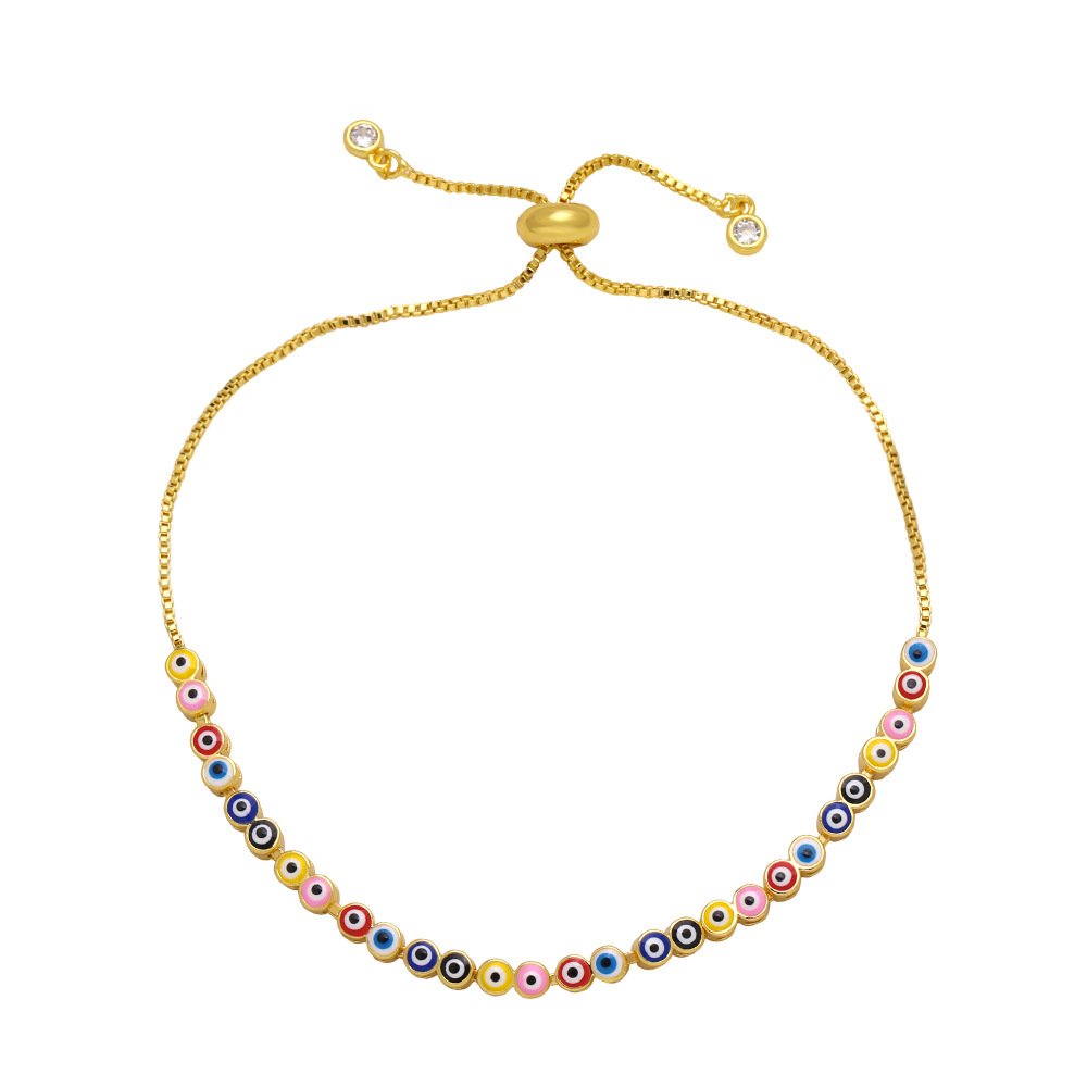 Fashion Devilu0027S Eye Copper Bracelets Enamel Copper Bracelets