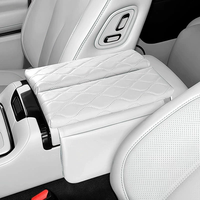 Armrest box pad Box Protection Pad, Special Central - adamas-white