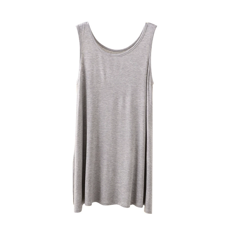 Long tank top, dress, plus size, mid-length, loose fit