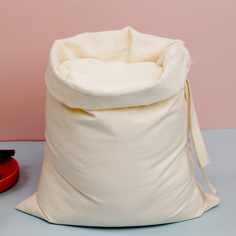 Pure Cotton Filter Bag, Cotton Drawstring Bag, Thickened Drawstring Closure Tea Bag Storage Bag, Traditional Chinese Medicine Powder Filter Residue Bag