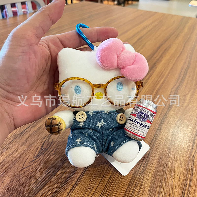 hellokitty小挂件公仔毛绒玩偶包包挂件可爱kitty正版钥匙扣挂饰|undefined