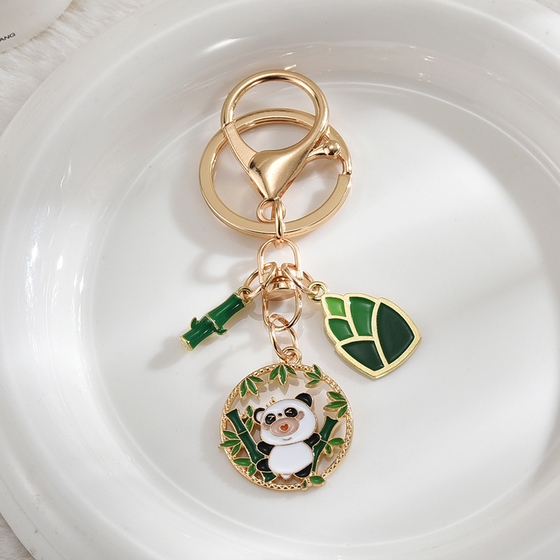 25g Weight Bag Pendant, Keychain Classification 1 Piece Quantity Holiday, Daily Occasion Metal Material Panda Pattern Unisex Gender Cute Style Cute Panda Metal Unisex Bag Pendant Keychain 5