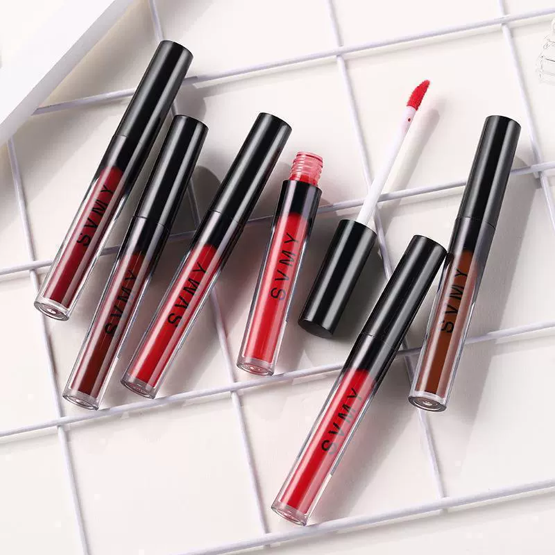 Matte lip gloss, translucent shading, long-term effect, no smudge