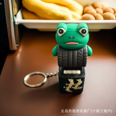 山海经跨境搞怪语音按键钥匙扣木棍人系列包包挂件解压发泄小摆件