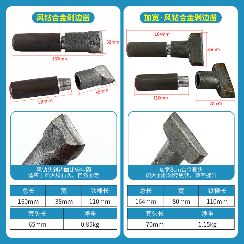 Piedra piedra talla placa cincel superficie natural cobre soldadura tungsteno acero Tajadera aleación cincel recorte cortador de piedra herramienta de cincel