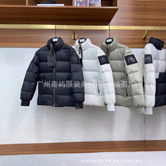 外贸秋冬新款高品质加厚立领男女同款羽绒服时尚宽松休闲百搭外套