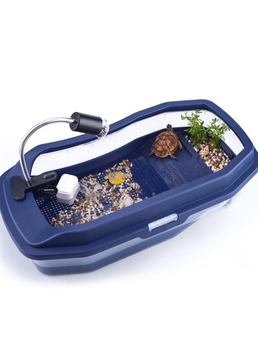 Tortoise food basin water basin lizard horned frog gecko radiation sulcata reptile box imitation rock resin drinking dish food dish