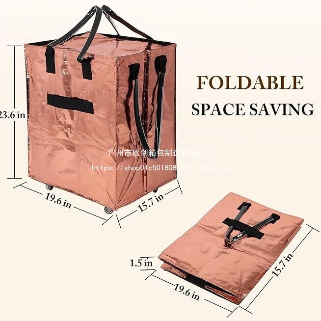 In Stock, Reusable Wheeled Shopping Bag, Portable Rolling Tote, Foldable Shopping Bag Suitable for Travel In Stock, Reusable Wheeled Shopping Bag, Portable Rolling Tote, Foldable Shopping Bag Suitable for Travel