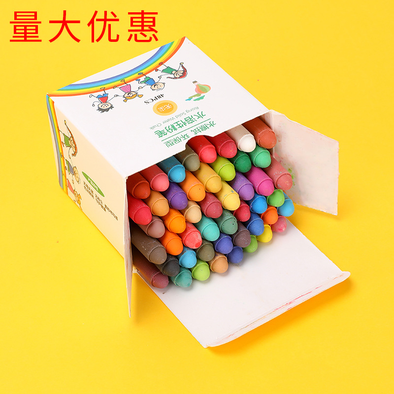 Profesor tiza a base de agua para niños enseñando colorido no tóxico sin polvo cepillo de bebé soluble en agua tiza borrable