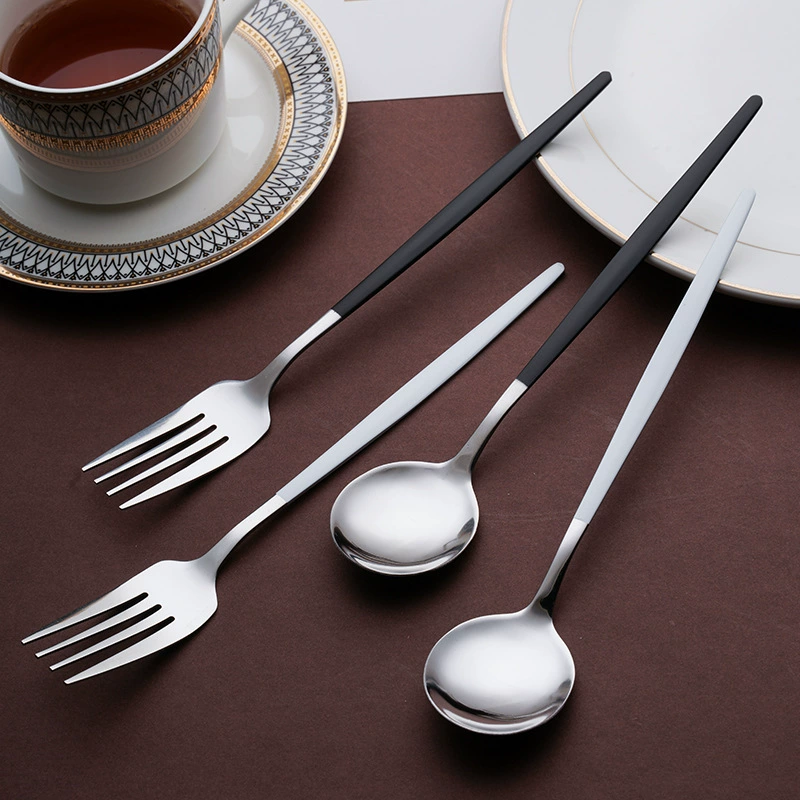 Korean dessert fork stainless steel, tableware, internet celebrity