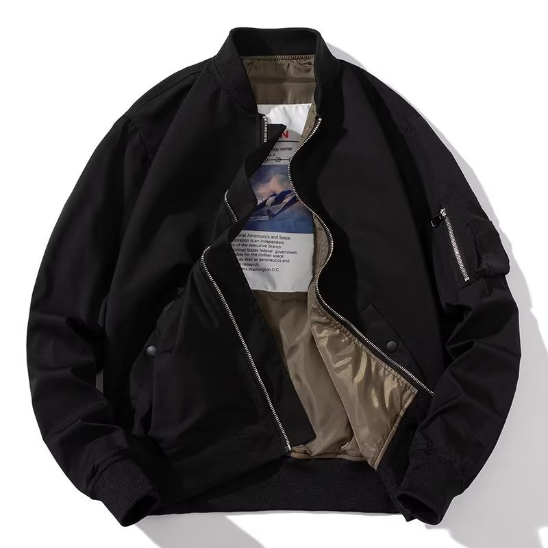 2023 Otoño e Invierno INS de moda uniforme de béisbol pareja de hombres chaqueta de piloto abrigo corto ropa superior entrega de una sola pieza