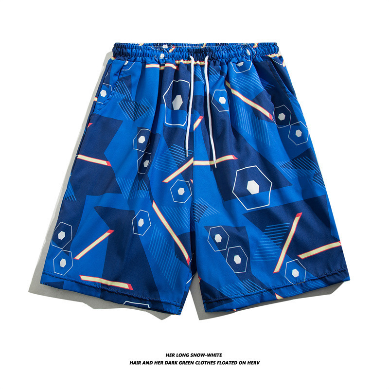 Hawaiian Print Beach Pants Seaside Vacation Niche Versatile Loose Casual Beach Pants