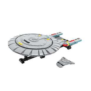 C7529 Interstellar Zhi Door Spaceship 1:1250 Scale 2298 Particle Number Building Block Toy Moc