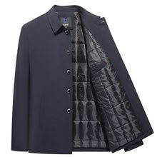 新款中老年外套男春夏老年人棉服爸爸春秋款外套上衣薄款棉袄