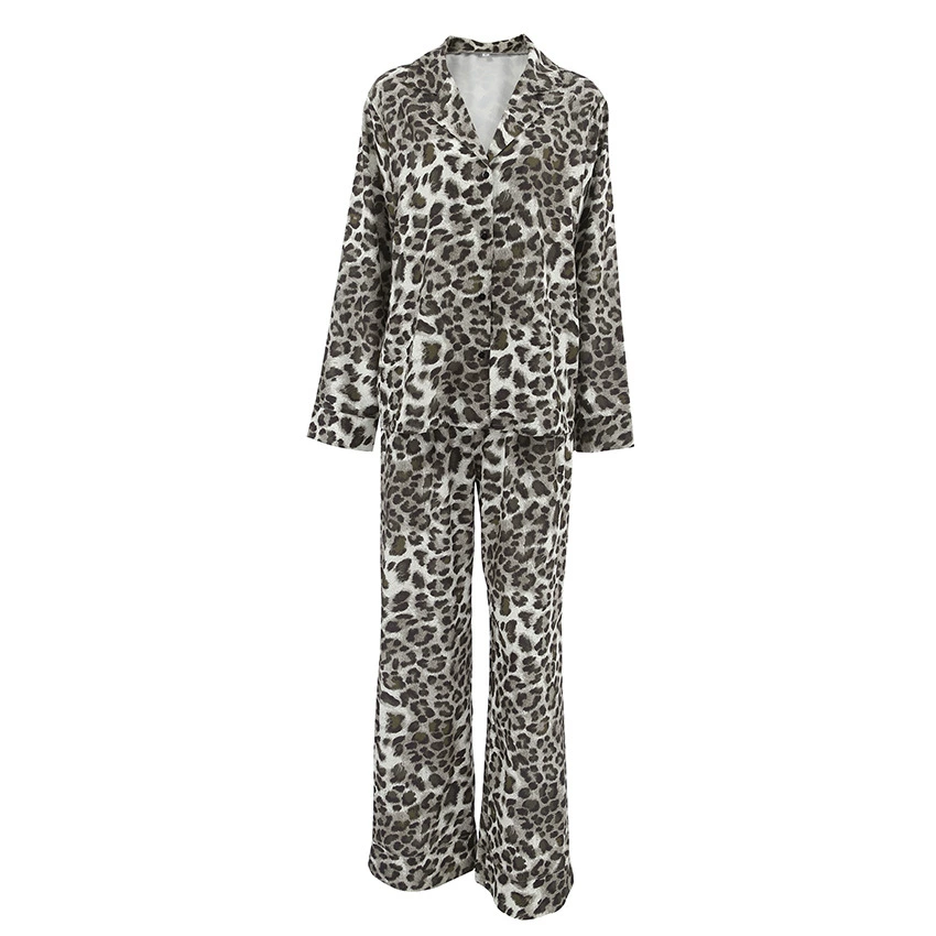 Удобная пижама с длинным рукавом и брюками, европейский стиль, осенняя, свободный крой