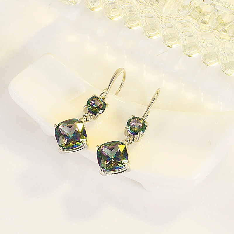 Zirconium, earrings, Amazon, European style, wholesale