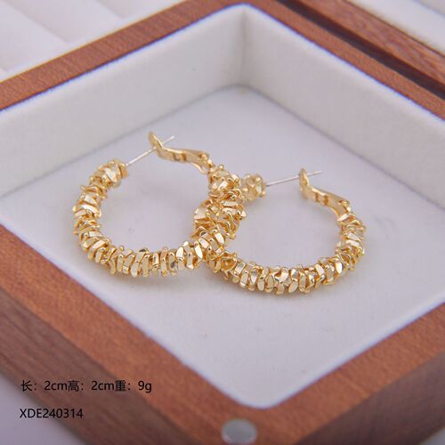 Starlight Gold Earrings New Trend Fashion Ear Drops Instagram Style Unique Design Cool Minimalist Earrings for Women