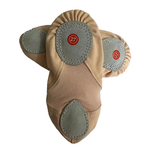 Intermediate elastic soft-soled dance shoes designated for professional dance academies, ballet performance, training, and examination.
