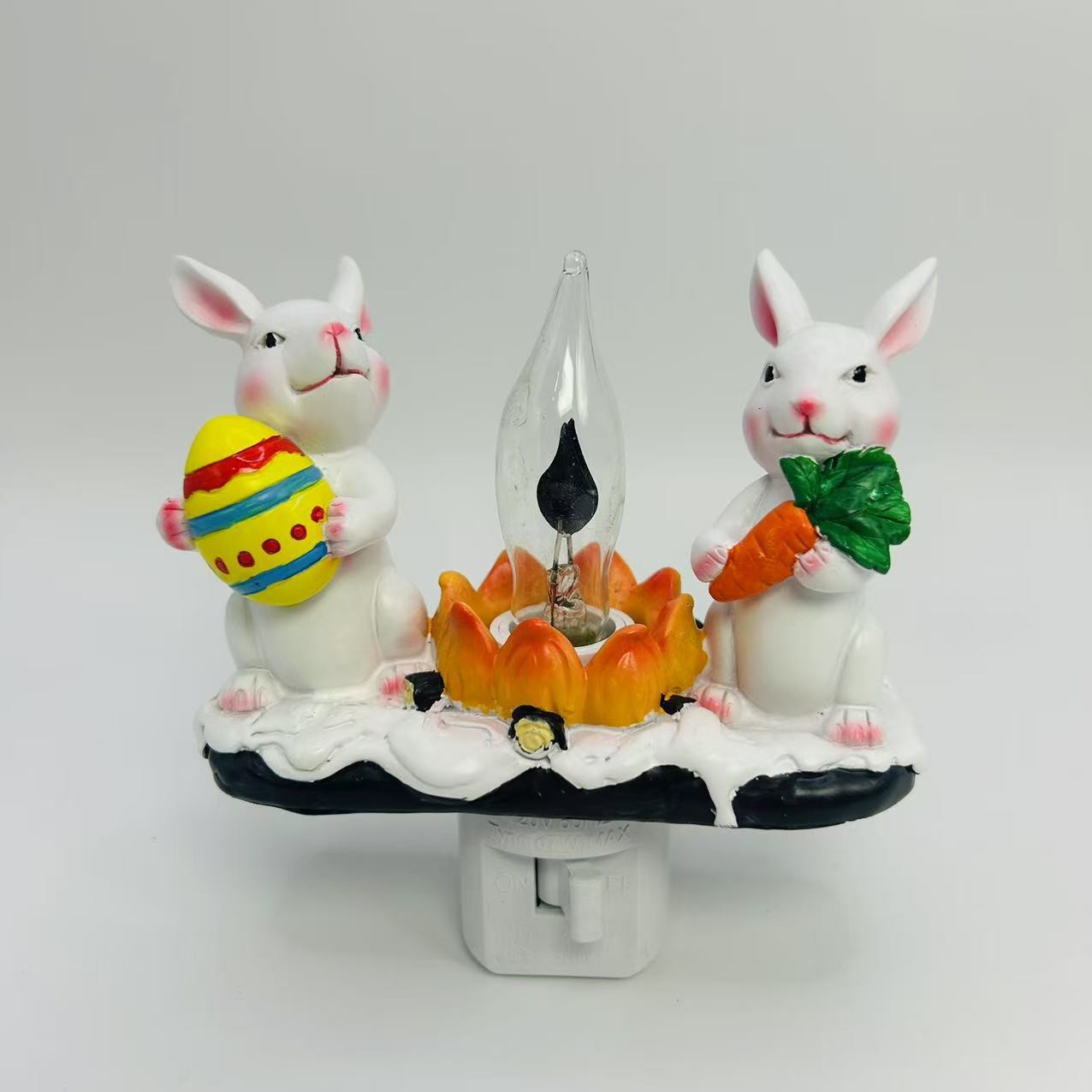  New Ghost Bonfire Party Night Light Resin Crafts Halloween Festive Atmosphere Decoration Ornaments