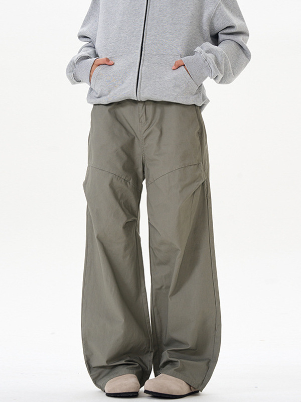 LKTMメンズ # アメリカンレトロcleanfit傘兵しわ工装ズボン男女潮牌ゆるいカジュアルパンツ