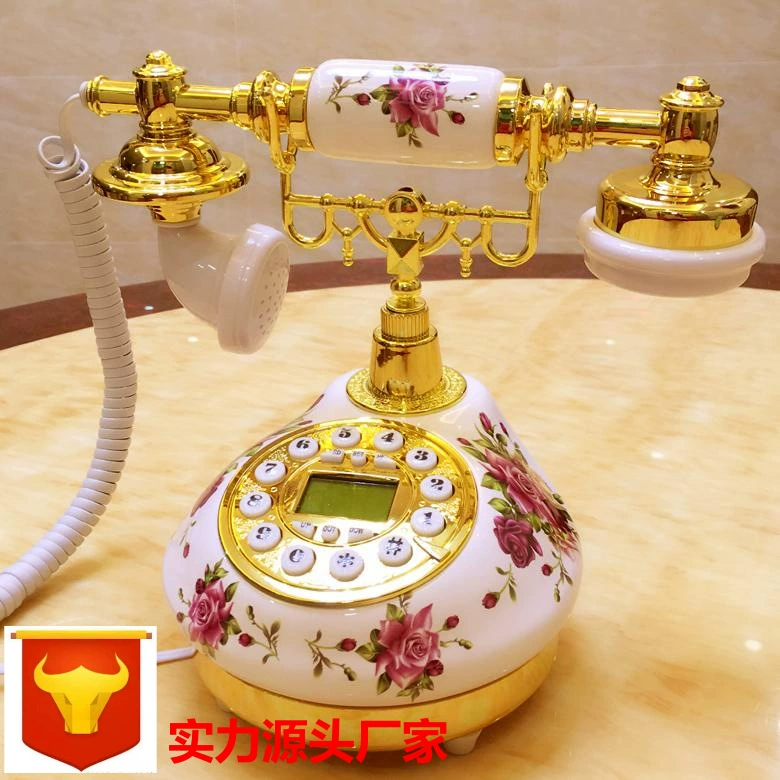 Керамический телефон старинный телефон стационарный ретро телефон отель Европейский телефон красоты голос трансграничный