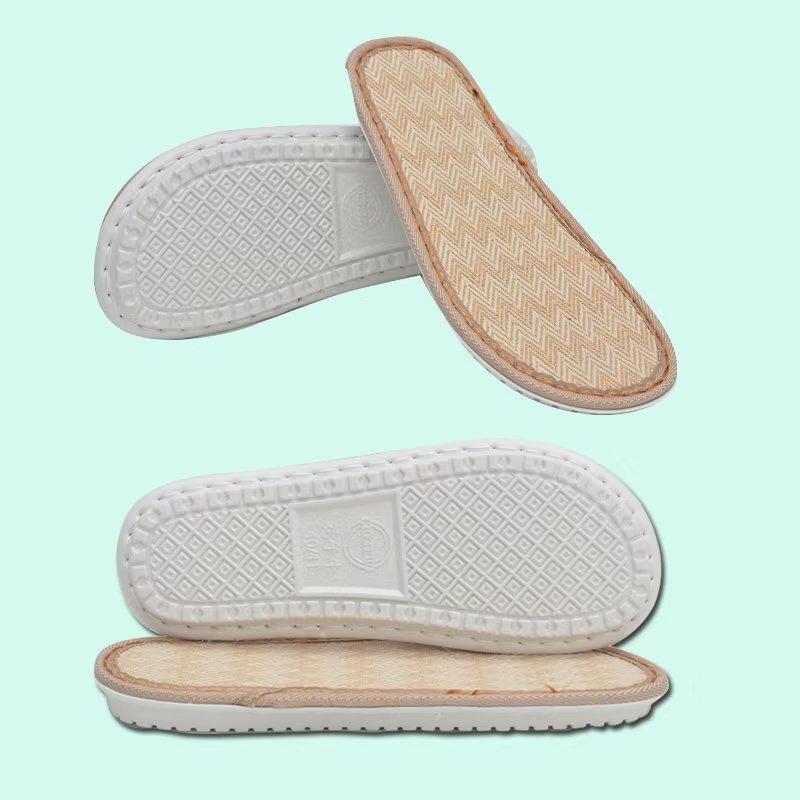 Ruziniu spring and summer soles comfortable corrugated linen pallet bottom PVC crocheted cloth strip puff flower hand-woven sole Ruziniu spring and summer soles comfortable corrugated linen pallet bottom PVC crocheted cloth strip puff flower hand-woven sole