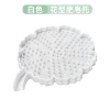 White soap holder, flowered