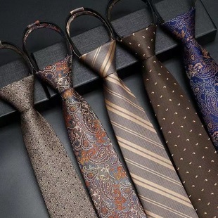 Champagne Gold Zipper Tie Free Men's Retro Dress Business Groom Wedding Korean Style Lazy Professional Suit