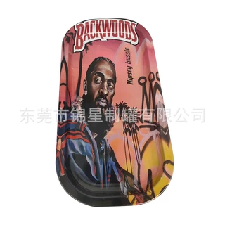 马口铁卷烟托盘香烟酒水盘子现货处理可定制尺寸东莞工厂206x105
