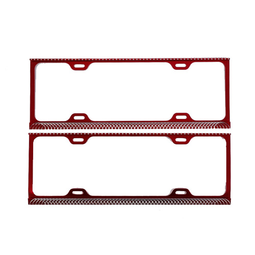 Factory Direct Supply Magnesium Alloy Double-Track Engraved License Plate Frame Blue Plate Car Universal Engraved License Plate Frame License Plate Frame