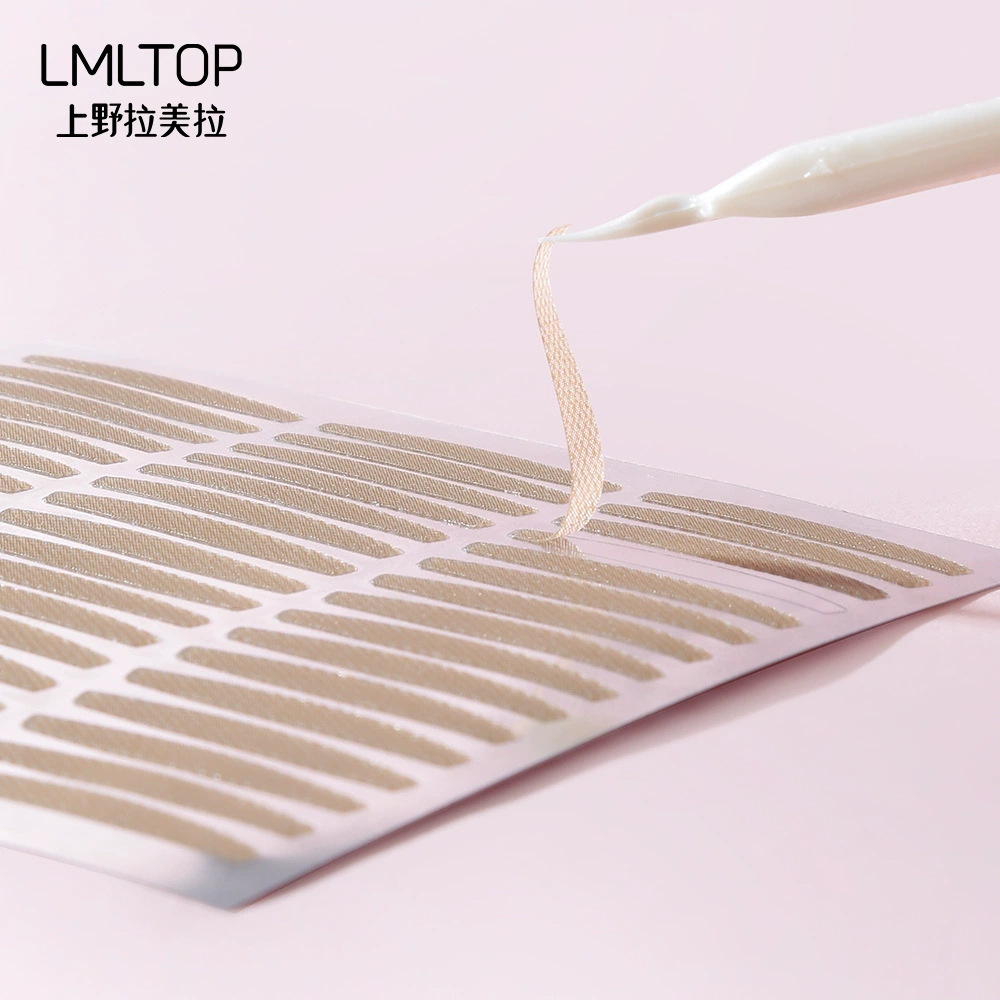 LMLTOP Downstream популярная кружевная двойная выкладка глазных повязок 120 пар натуральной сетки цвета кожи для красоты, A461 строгий отбор