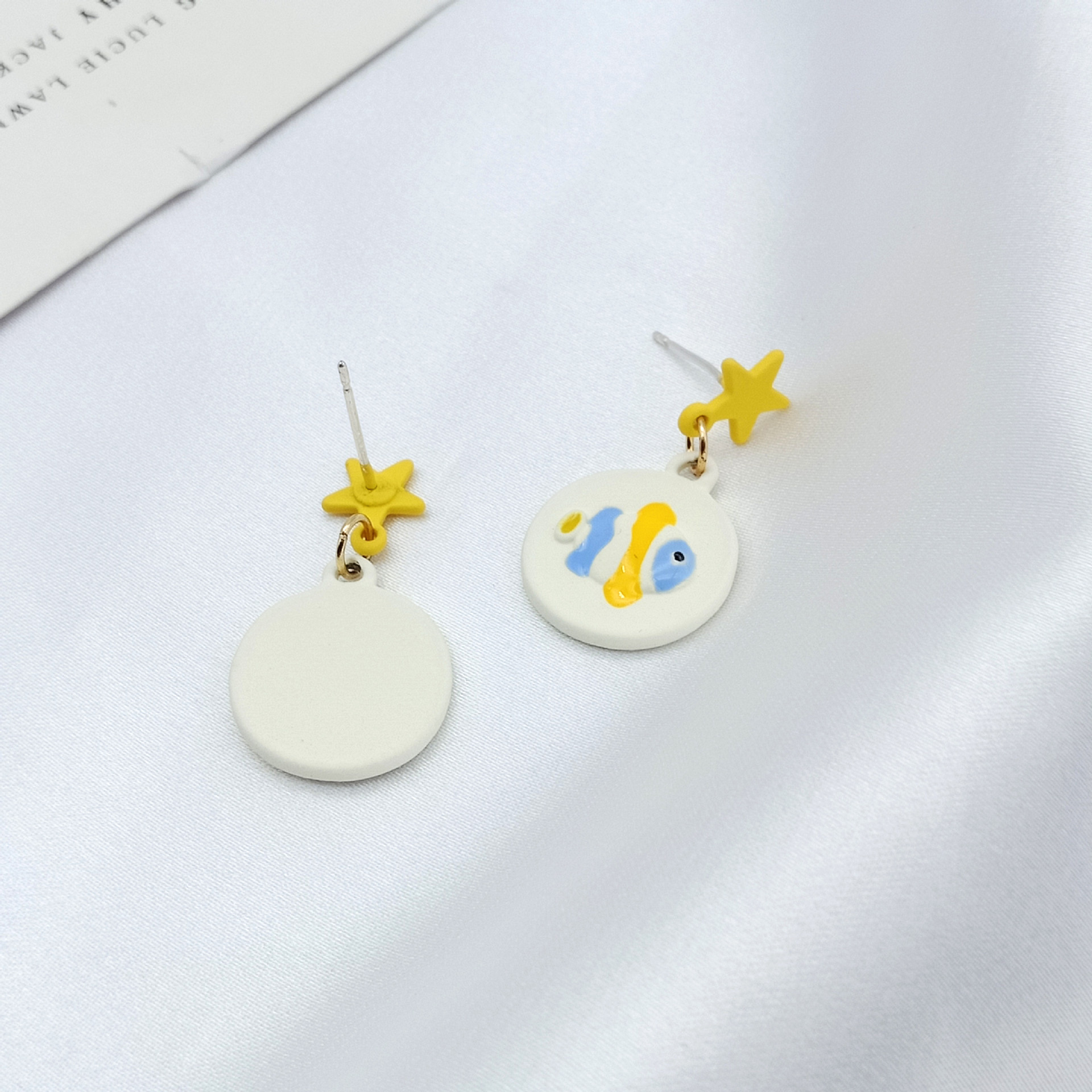 Fashion Fish Alloy Enamel Stoving Varnish Drop Earrings display picture 5