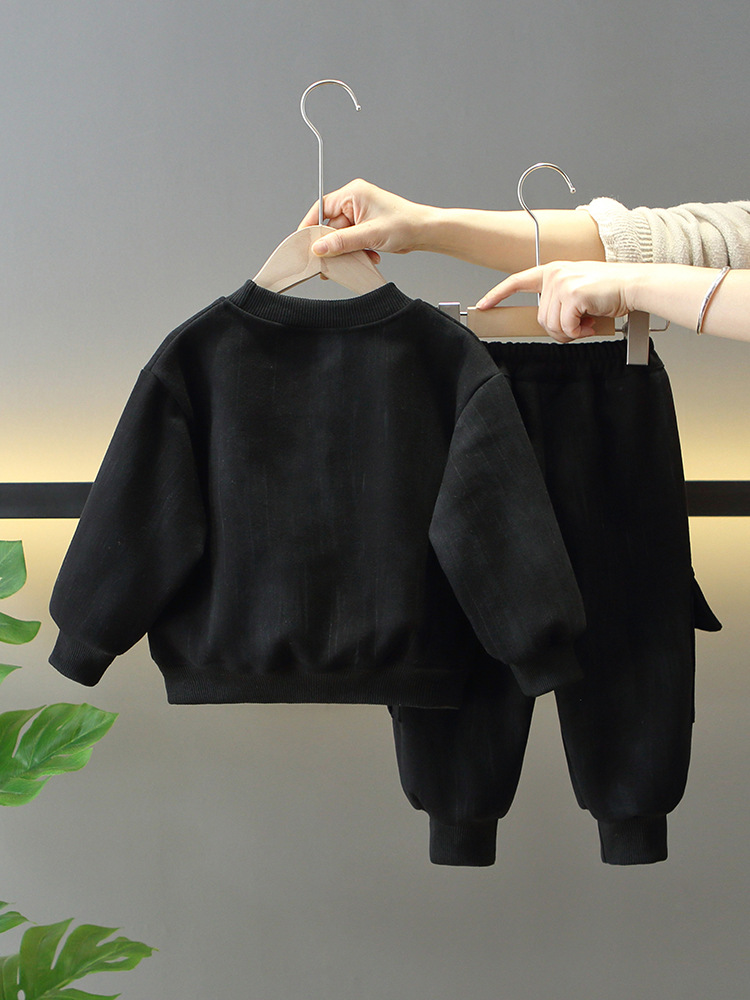 Conjunto de Sudadera Estilosa para Niños 7718, Primavera-Otoño 2026, Ropa Deportiva Infantil, Ropa para Bebés