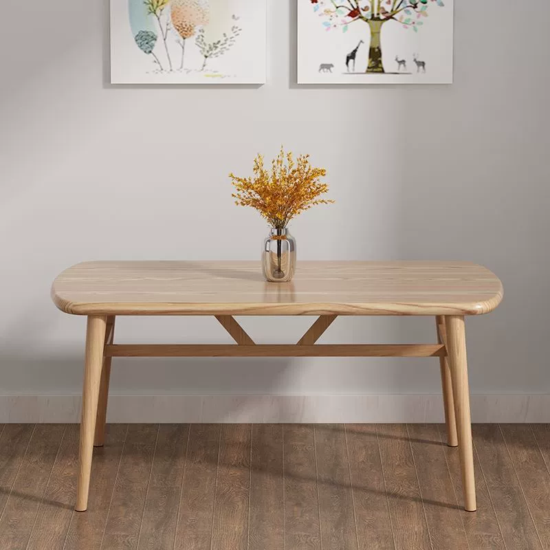 Dining Table Set, Modern Minimal Rectangular Table 120/140×60/80×75 cm, Seats 4–6, 3 Color Options