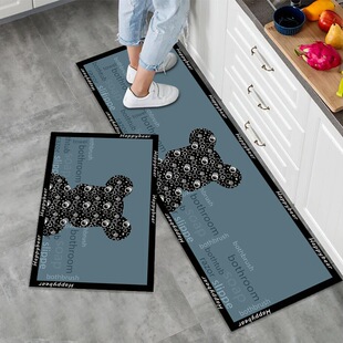 Kitchen Floor Mats Are Water-Absorbent and Oil-Absorbent Floor Mats, Oil-Proof and Waterproof Floor Mats, Door Mats, Home Kitchen Entrance Anti-Dirty and Stain-Resistant Carpets