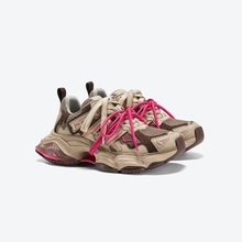 做旧老爹鞋女2025年秋季新款真皮时尚潮流气垫复古增高休闲鞋欧货