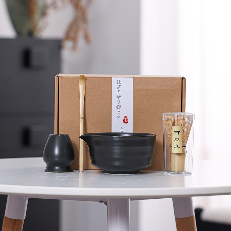 Matcha cuenco de té matcha cepillo de té espuma herramientas de té de la dinastía Song set Matcha ceremonia de té