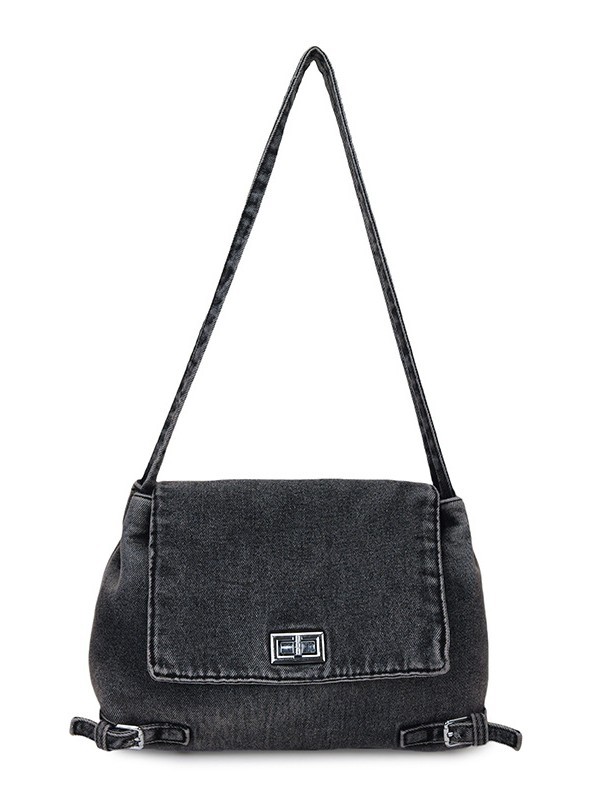 Bolso Tote de mezclilla de gran capacidad literaria y artística para estudiantes de secundaria retro de la universidad y la escuela secundaria