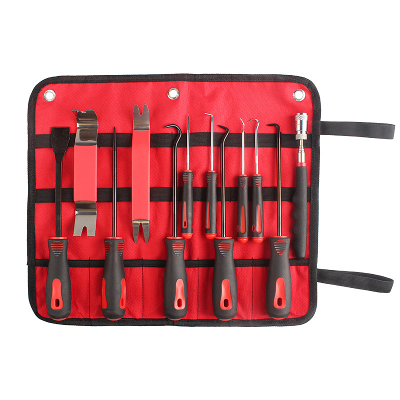 빨간색과 검은색 12종 세트(빨간 힘줄 가방)