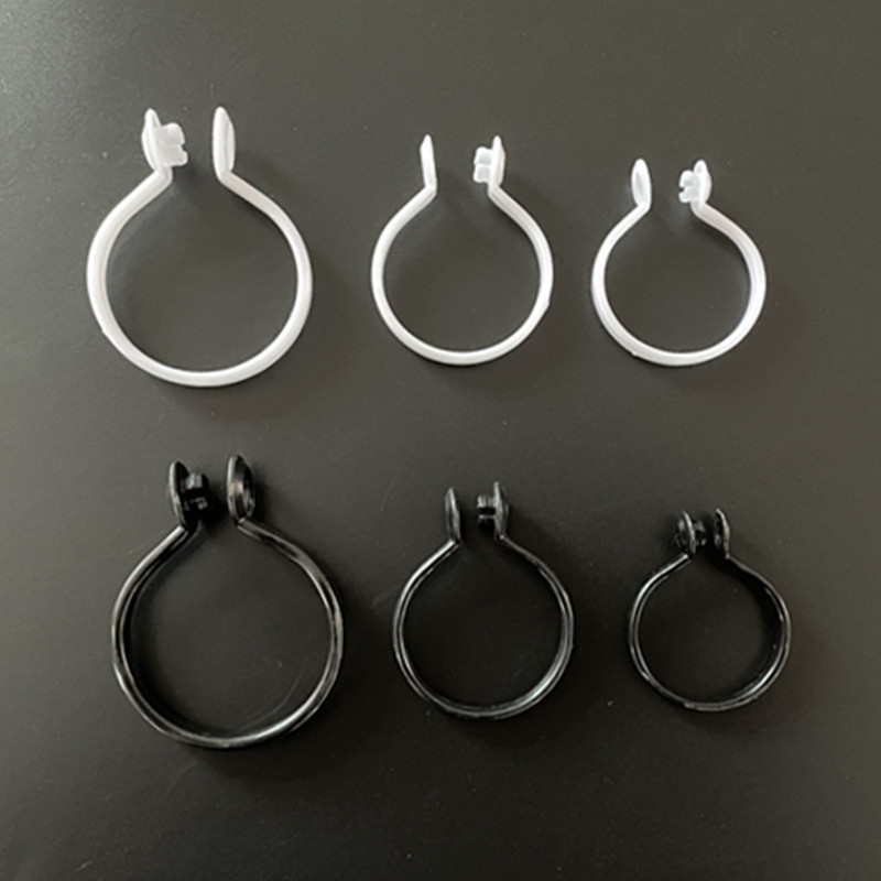 Curtain ring hanging ring plastic open ring curtain buckle hanging ring thickened mute curtain rod ring live buckle factory direct sales