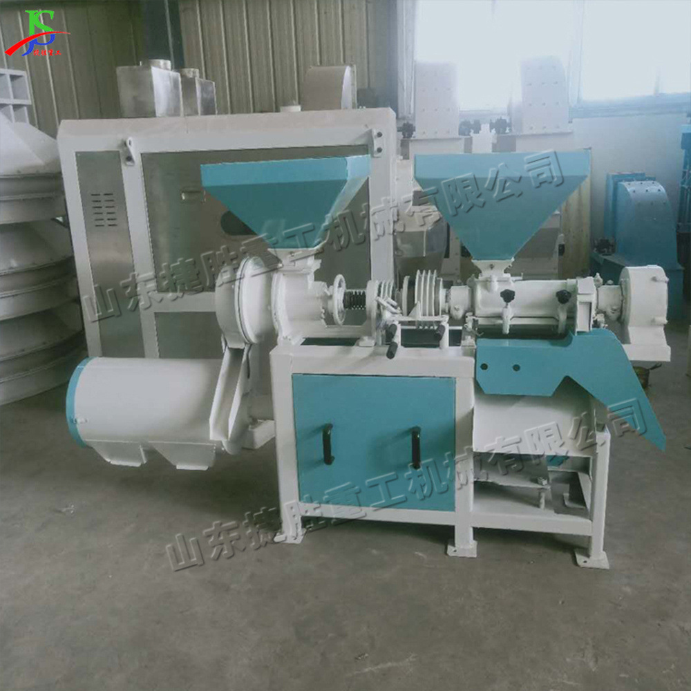 Pequeña máquina de harina de arroz de cultivos maíz descascar pulverización y pulverización de grano todo en uno máquina automática de descascar pulverización de grano