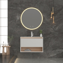 帝可浴室柜组合一体盆极简洗漱台岩板洗手台白色卫生间新款2025