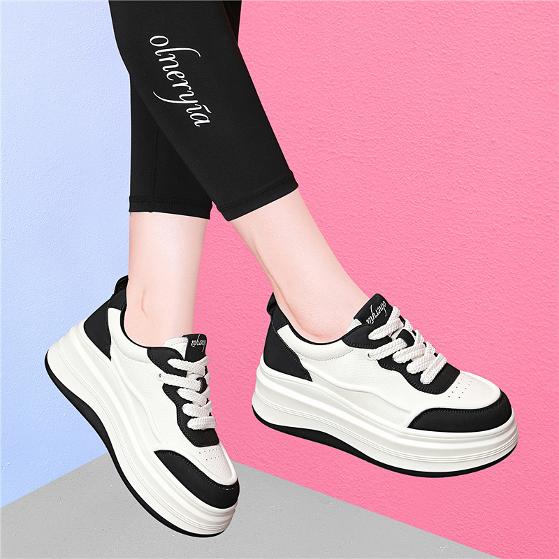 Fashion Versatile 2025 New Style Casual Thick-Soled Height-Increasing Korean Fashion Comfortable Trendy Women's Sneakers_vogvips.com