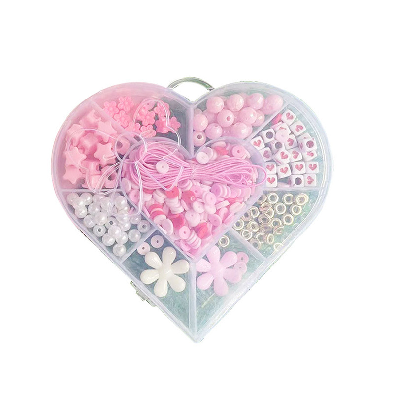 kinder diy kralen speelgoed acryl educatief speelgoed handgemaakte kralen armband ketting set_voghion.com